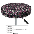 thumbnail image 4 of KLL Daisies Flowers Round Bar Chair Cushion Cover 12 inch ,Bar Stool Protector with Elastic, Soft Washable, 4 of 6