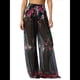 thumbnail image 1 of Pantalones Anchos de Cintura Alta con Elástico para Mujer, Pantalones Casuales Largos para Estar en Casa Rosa Roja M, 1 of 6