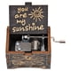 thumbnail image 1 of Caja de música con manivela de madera Retro tallada chico regalo de cumpleaños decoración del hogar, 1 of 3