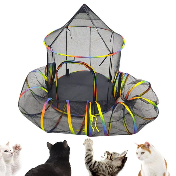 WXXSHGDW Jaula Para Gatos Con Ruedas, Jaulas Para Gatos De Interior Con Caja De 730777