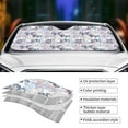 thumbnail image 3 of Kdxio Autumn Leaves Print Front Windshield Sun Shade,Folding Auto Sunshade for Car Truck SUV-Medium, 3 of 5