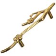thumbnail image 1 of AURARMLET Flower Branch Brass Handle Cabinet Knob Sturdy Easy To Install For Shoe Cabinet Bookcase, 1 of 6