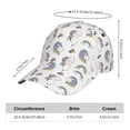 thumbnail image 2 of Honeii Funny Kawaii Unicorns Dancing Print Hat, Women's Baseball Hat Unisex Fit, Baseball Cap,Adjustable One Size, 2 of 6