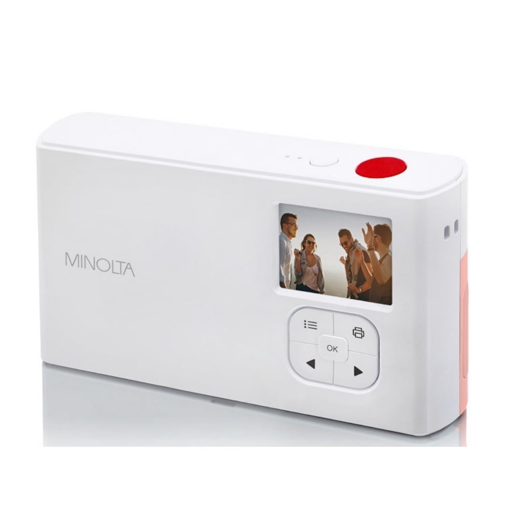 Minolta MNCP10-PK Instapix Instant Print Camera - Coral Pink