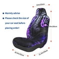 thumbnail image 3 of Naloa Purple Plant White Tiger Car Seat Covers Universal Front Seat Coves for Car Accessories ,Padded Car Covers for Automotive, SUV, Truck, and Van, 3 of 5