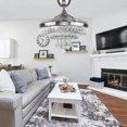 thumbnail image 5 of Fandian Ceiling Fan with Lights, Remote Chandelier Fixture, Fandelier, Color Changes Lighting Decors for Living Room, Dining Room, Bedroom, 5 of 19