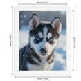 thumbnail image 2 of Paint by Numbers Kit for Adults, Siberian Husky Puppy Snowy Day Paint by Numbers, Easy Paint by Numbers Kit for Adults Beginner, DIY Adult Paint by Number Kits on Canvas, Home Decor, 2 of 7