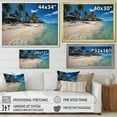thumbnail image 4 of Designart "Coastal Haven in Pristine Blue II" Coastal Framed Wall Art - Coastal Blue Coastal Beach Entryway Framed Wall Art, 4 of 6