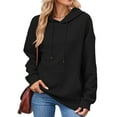 thumbnail image 3 of Shine Up Womens Hoodies Casual Hooded Sweatshirts Oversized Pullover Long Sleeve Ladies Tops with Pocket, 3 of 5