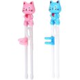 thumbnail image 1 of Training Chopsticks, Kids Training Chopsticks, 2 Pairs Kitten Kids Chopsticks, Safe Chopsticks Helper, Heat Resistant Silicone Child Chopsticks with Guide Practice, Training Chopsticks For Kids, 1 of 9