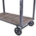 thumbnail image 5 of Reign Industrial Kitchen Cart in Industrial Grey and Pine Wood, 5 of 5