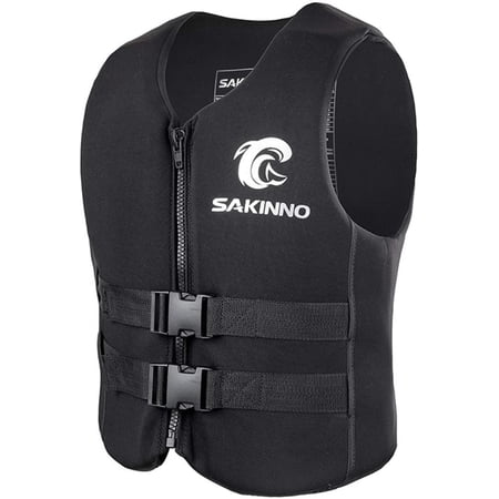Adult Life Jacket Neoprene Safety Life Vest Water Sports Fishing Water