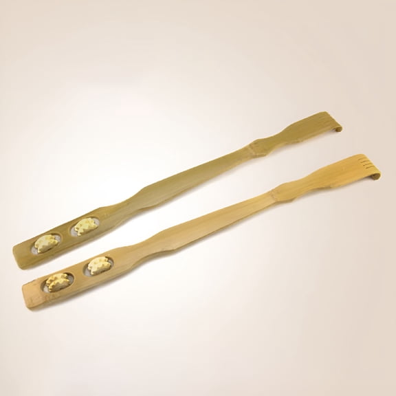 ACDANC Bamboo Wooden Back Scratchers Long Hand Back Scratchers with 2 Massage Rollers for Pregnant Women Novel Gifts Friend Family
