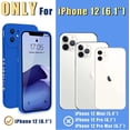 thumbnail image 2 of Compatible with iPhone 12 Case 6.1 inch for Women Girls, Cute Luxury Love Heart [Soft Anti-Scratch Full Camera Lens Protection] Silicone Girly Shockproof Phone Case for iPhone 12-Blue, 2 of 14