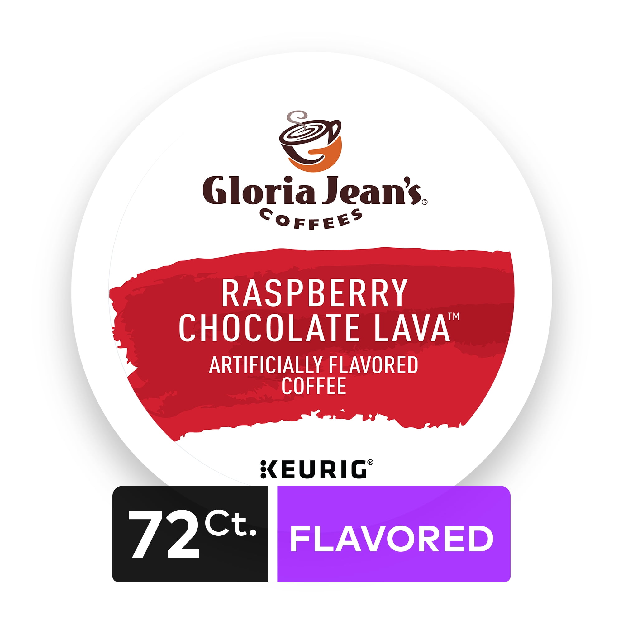 Gloria Jean's Coffees® Raspberry Chocolate Lava Keurig Single-Serve K-Cup Pods, Medium Roast Coffee, 12 Count