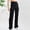 Black, variant on Lilgiuy Women's Fashion High Waist Wide Leg Pants Solid Color Versatile Casual Suit Pants Petite Classic Proportioned Pant