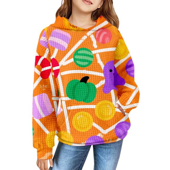 Mercatoo Children's Cute 3D Halloween Printed Casual and Fashionable Sweatshirts for Boys and Girls