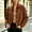 Coffee, variant on Women's Casual Faux Leather Jacket Long Sleeve Open Front Cardigan Coat | Soft Polyester Moto Style Short Outerwear for Street Wear, Date Night