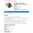 thumbnail image 2 of Side Marker Lamp Connector - Compatible with 2006 - 2009 Pontiac Solstice 2007 2008, 2 of 2