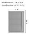 thumbnail image 2 of Luku Performance Stainless Steel Outdoor Kitchen Door Ideal for BBQ Islands, Fireplaces, and Multiple Indoor/Outdoor Installations, 2 of 7