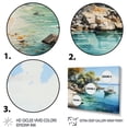 thumbnail image 3 of Designart "Dominican Calm Bay I" Nautical & Beach Floater Framed Canvas Print, 3 of 7