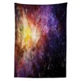 thumbnail image 3 of Ambesonne Galaxy Tablecloth Rectangular Table Cover, Outer Space Nebula View, 60"x84", Black Purple Yellow, 3 of 4