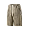 thumbnail image 3 of DayScoop Men's Summer Shorts Fashion Shorts Solid Color Sport Casual Holiday Basketball Breathable Zipper Pockets Short Pants, 3 of 5
