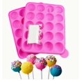 thumbnail image 3 of Molde for paletas de silicona de 20 orificios con 20 palitos, ideal for hacer cake pops, chocolate y dulces, 3 of 5