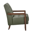thumbnail image 4 of Pemberly Row Fauteuil d'Appoint Moderne / Contemporain en Cuir Vert, 4 of 10