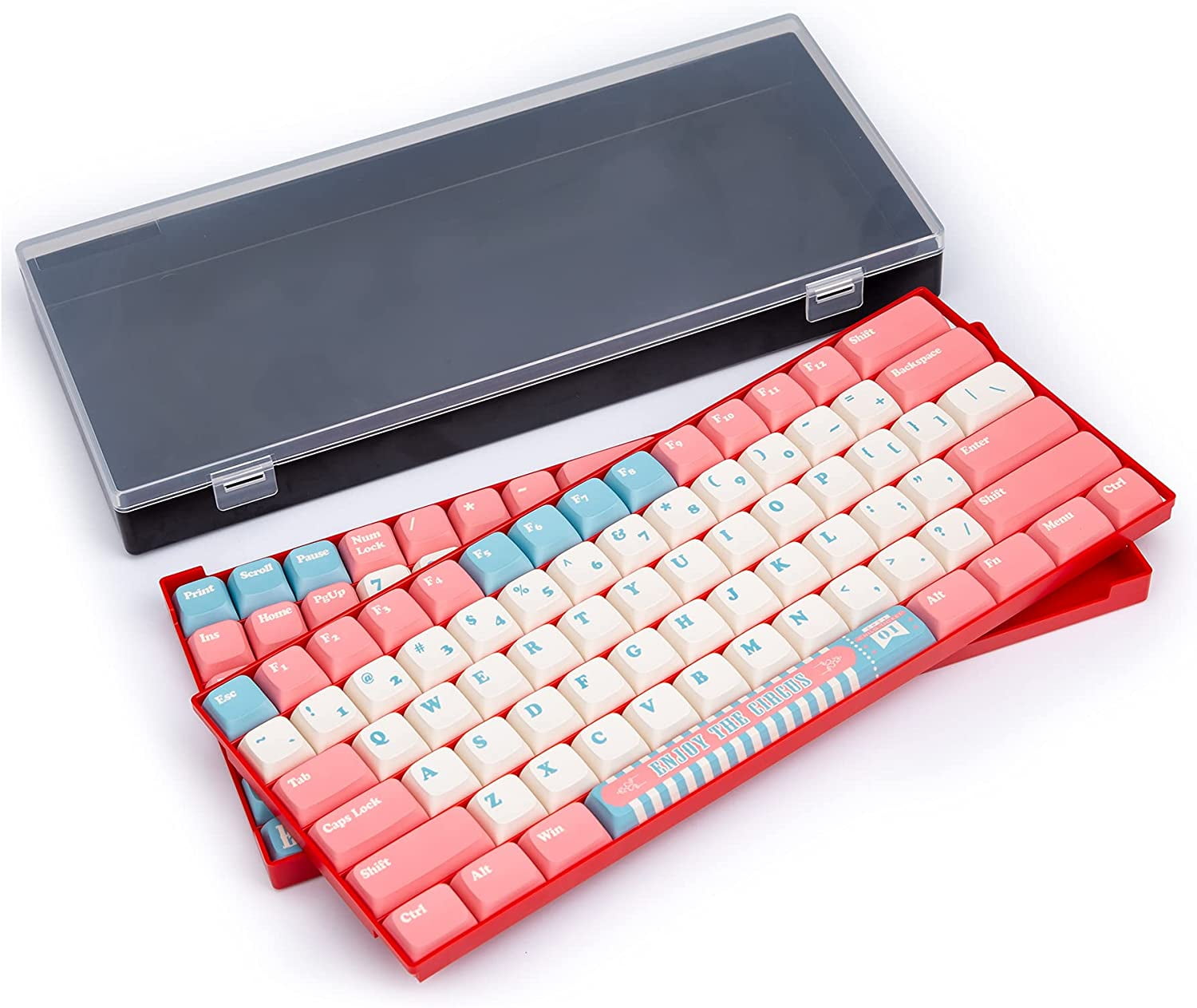 ABS Material Keycap Storage Box 2 Layers XDA Profile Keycap Acrylic