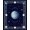 Navy Blue Gold, Pattern 15, variant on ODIKA 8'x10' Washable Area Rug Durable, Non-Slip Blue Galaxy Nebula Starry Meteorite Deep Astrology Uranus Themed Swirling Vortex Design for Living Room, Under Sectional, Family