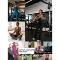 thumbnail image 6 of KEFIRLILY Women's Sleeveless Flared Jumpsuit - U-Neck Open Back Yoga Jumpsuit with Removable Pads, Cloud-Like Nylon-Spandex Brushed Fabric, Tummy Control Workout Bodysuit for Casual & Active Wear, 6 of 7