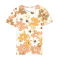 thumbnail image 5 of Yuwull Summer Tops Womens Tops Casual Women Vacation Style Floral Print Round Neck Short Sleeved T-Shirt Womens Plus Size Tops On Clearance19XXL(2XL), 5 of 5