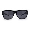 thumbnail image 4 of Polarized 57mm Rectangular Wear Over Glasses Large Fit-Over Sunglasses Matte Black, 4 of 4