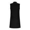 thumbnail image 7 of Kaemgyyd Womens Satin Dresses Soft Mock Neck Sleeveless Slim A-Line Mini Dress Ruched Party Club Silk Dress for Women, 7 of 7
