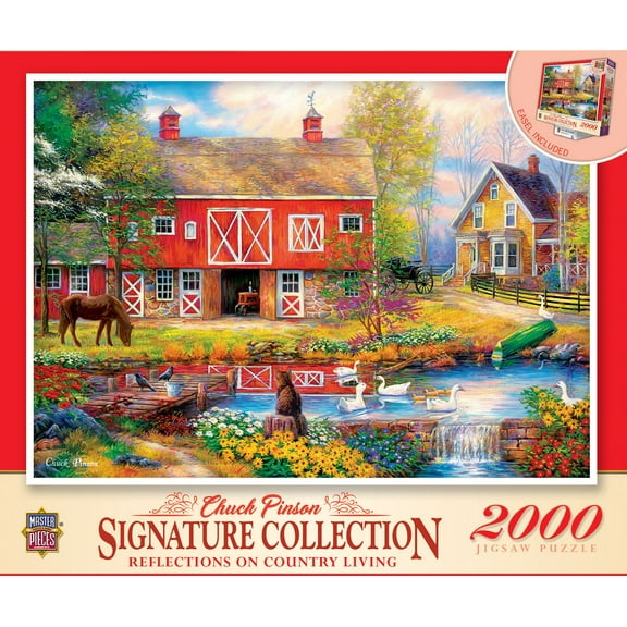 MasterPieces 2000 Piece Puzzle - Reflections on Country Living - 39"x27"