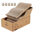 thumbnail image 1 of Caja de cartón para gatos RUBMEOW 5 piezas de tabla de rascar reversible, 1 of 5