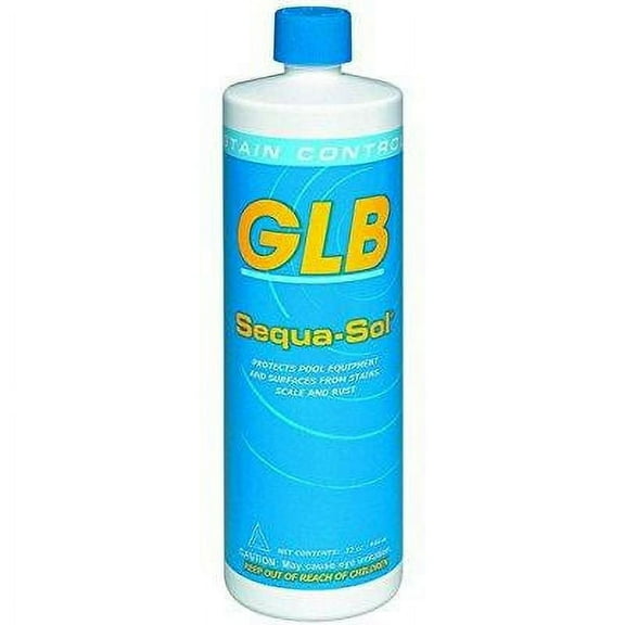 GLB Sequa-Sol Sequestering Agent 32 oz Prevents Stains & Scale in Swimming Pools