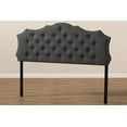 thumbnail image 5 of Baxton Studio Aurora Modern and Contemporary Dark Grey Fabric Queen Size Headboard, 5 of 6