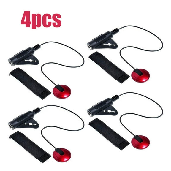 Piezo Contact Microphone Mic Pickup for Guitar Violin Banjo Mandolin 4Pcs/set