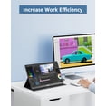 thumbnail image 4 of Yodoit Monitor Portátil para Laptop 1920×1080 15.6" FHD Pantalla de Monitor de Viaje Pantalla IPS con Puerto USB Tipo C y Altavoces con Smart Cover Monitor de Metal Compatible con PC, MacBook, Xbox (N, 4 of 5