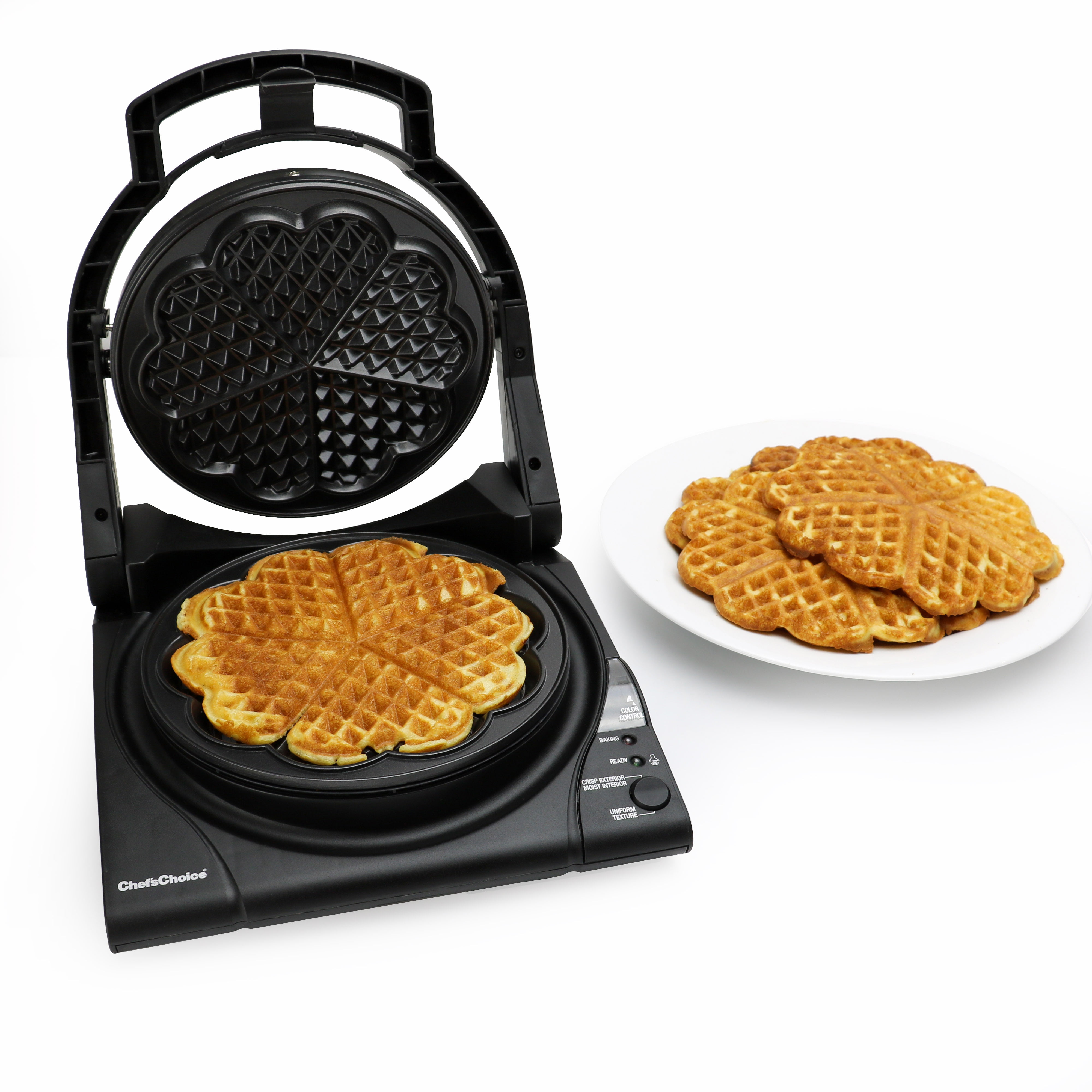 Chef's Choice M840 WafflePro Express Waffle Maker Traditional Five of Hearts