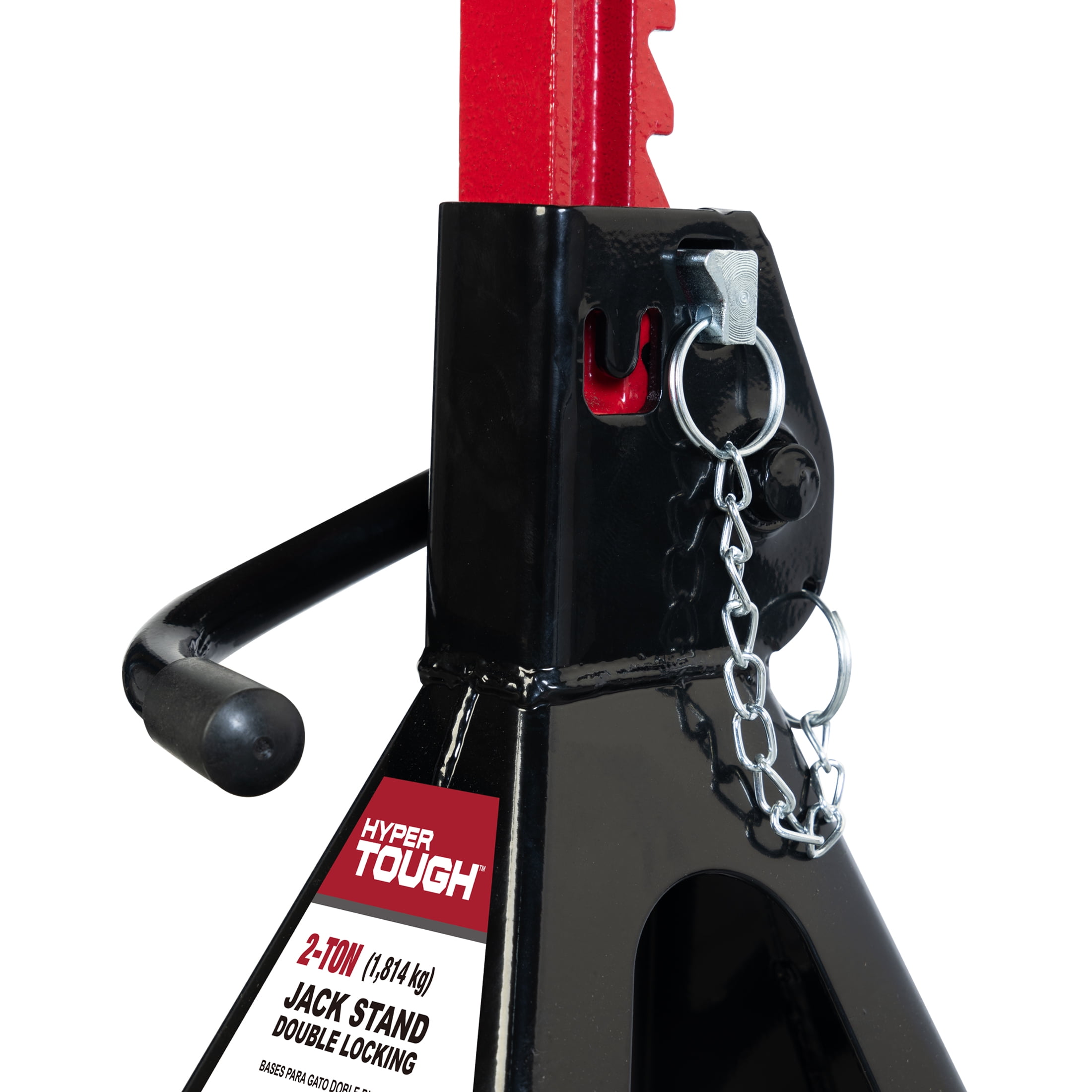 Hyper Tough T42001C 2 Ton Steel Jack Stands, Black, 1 Pair