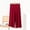 Wine, variant on SBYOJLPB Women's Capris Casual Solid Color Elastic Waist Straight Leg Pants