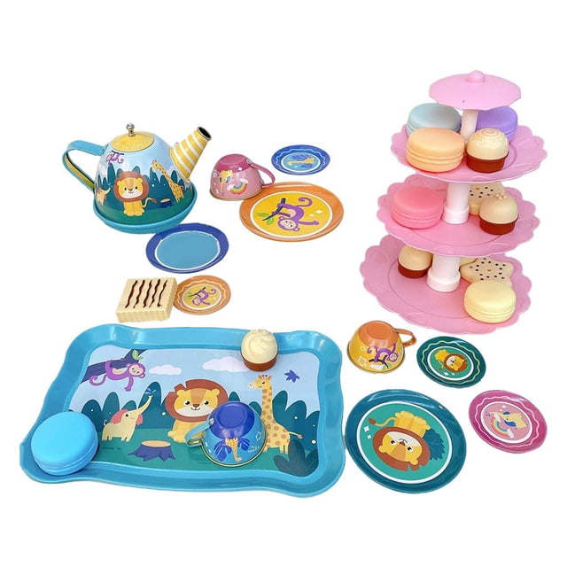 Juguetes de Hojata Juego de de Juguete Y Utensilios con Accesorios Juego de de 17pcs Zulema Jugar juguetes de la casa