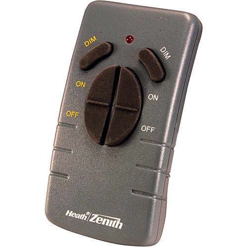 Heath Zenith Wireless Lighting Remote Control, Black