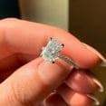 thumbnail image 3 of Solitaire Brilliance 1.85CT Radiant Cut Hidden Halo Moissanite Solitaire Engagement Ring, DE-VVS Clarity, 10k White Gold, Ring Size 10.5, 3 of 9