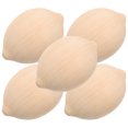thumbnail image 2 of 5pcs Wooden Lemon Miniature Painting Lemon Unfinished Lemon Decoration Accessory, 2 of 8