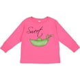 thumbnail image 3 of Inktastic Sweet Pea Girls Long Sleeve Toddler T-Shirt, 3 of 5