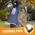thumbnail image 4 of Halloween Crashing Witch into Tree Halloween Decoration with Purple Hair, Halloween Outdoor Indoor Decor for Haunted House Prop, Porch, Yard, Patio Decoration, 4 of 8